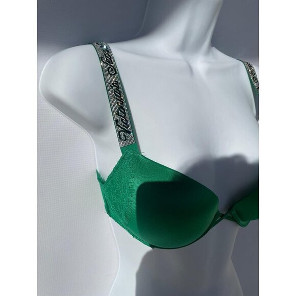 New Green Victoria Secret Push - Up Adds 2 Cup - Picture 4 of 5